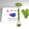 Jade Roller with Gua Sha Scraper for Face to Improve the Appearance of your Skin.