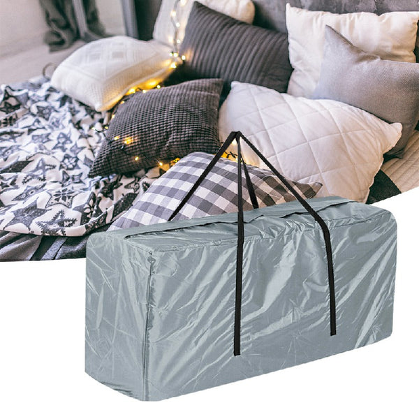 Extra-Large, Strong Outdoor Garden Furniture Cushion Storage Bag in Grey