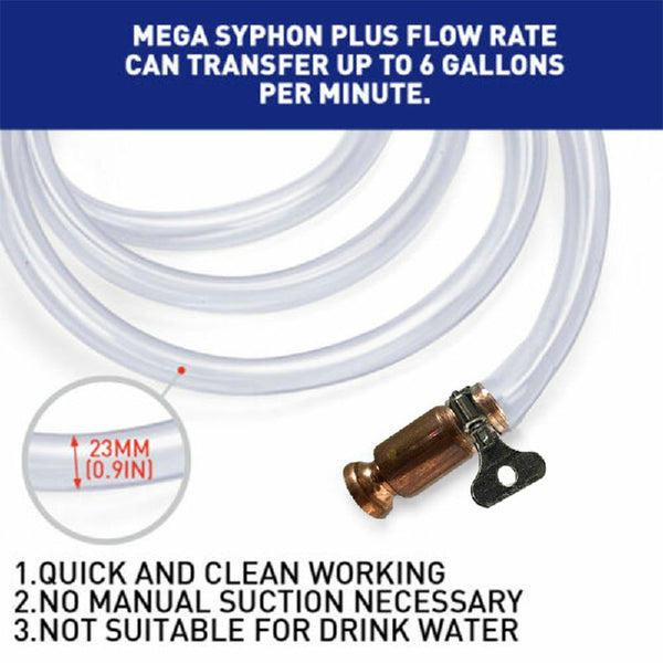 2m Self Priming FuelTransfer Siphon Pump