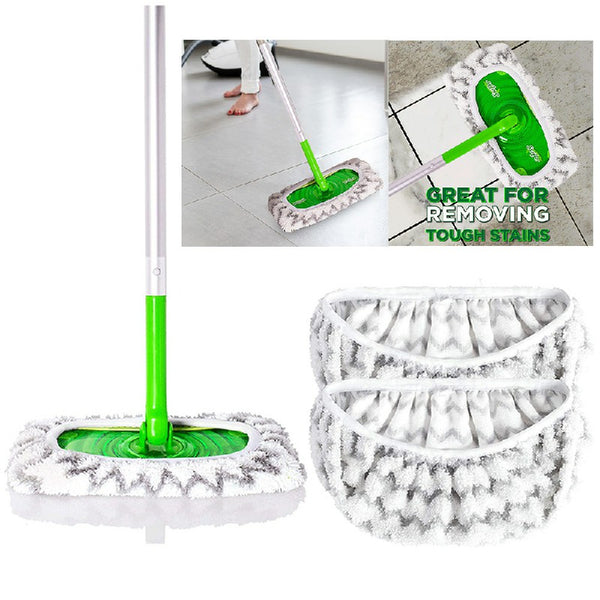 2PCS Replaceable Removable Swiffer Sweeper Mops