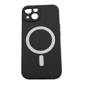 Liquid TPU Gel Rubber Magnetic Case Protective iPhone Cover for iPhone 14/14 Plus/14 Pro/14 Pro Max - Black